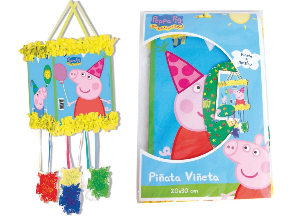 Peppa Pig Pull String Pinata & Blindfold