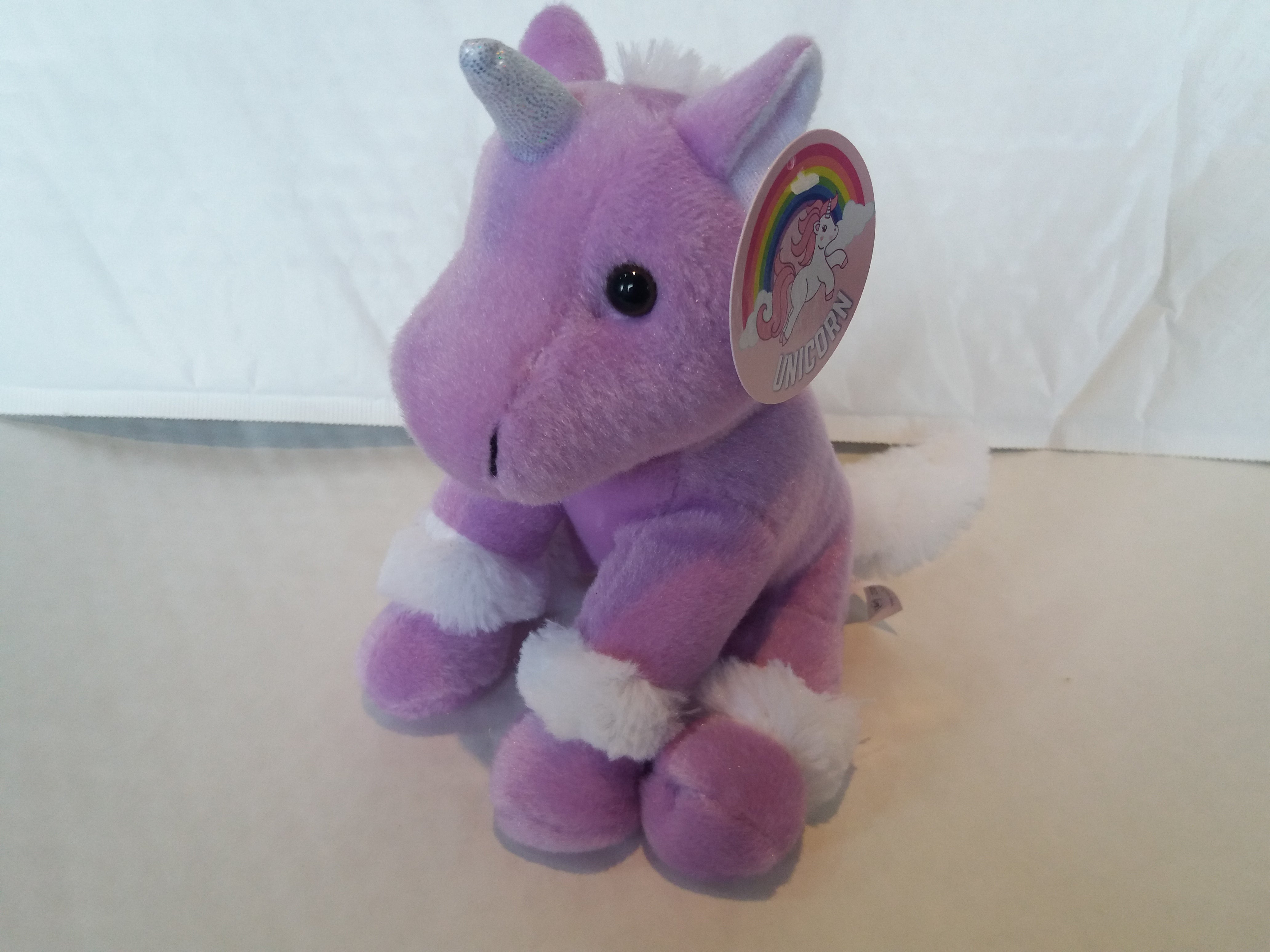 Kandy Toys Soft Plush Unicorn With Sparkly Horn