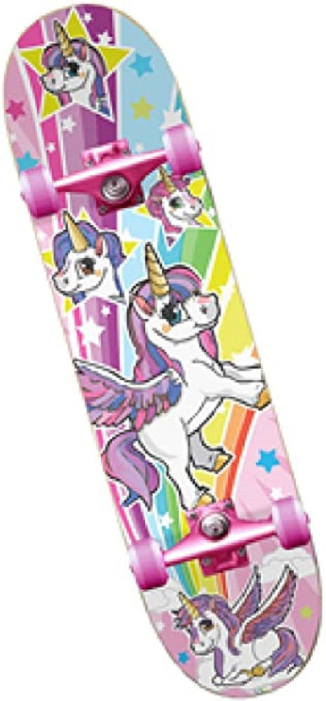43cm Unicorn Skateboard With Flashing Light Up Wheels