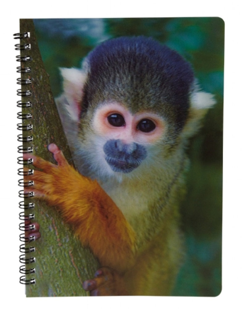 Ravensden 3D Squirrel Monkey Notebook 21cm