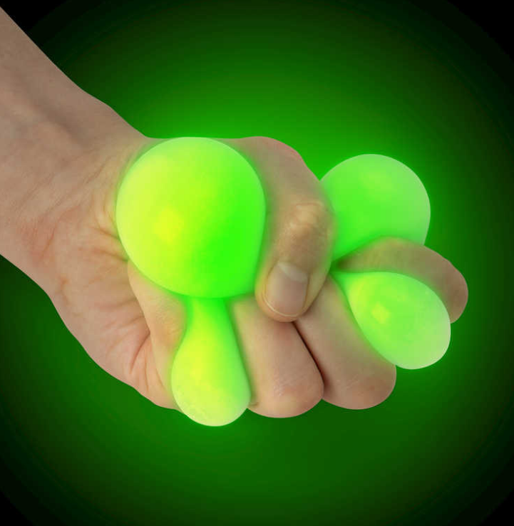 Tobar Glow In The Dark Squish Ball 6cm