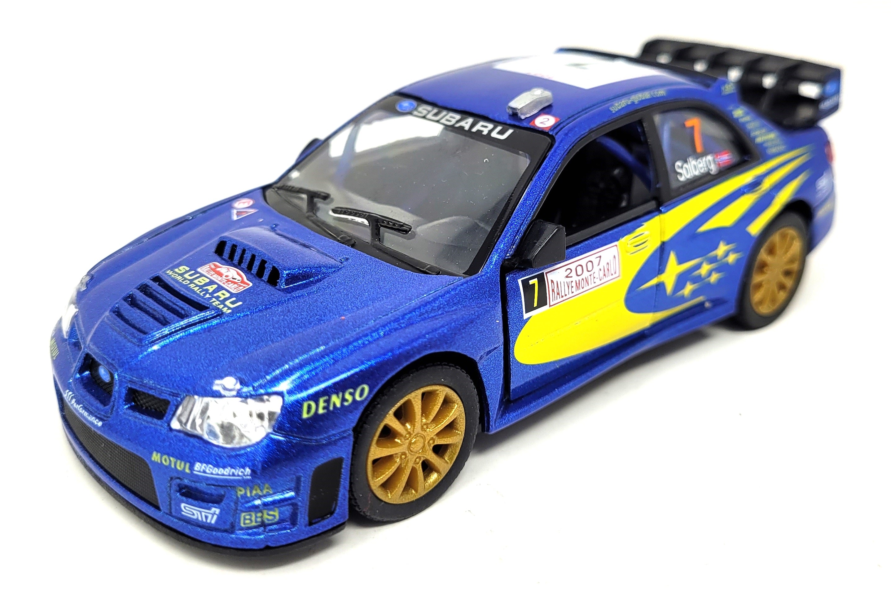 Kandytoys Pullback Subaru Impreza WRC 2007 Scale 1:36 Toy Car
