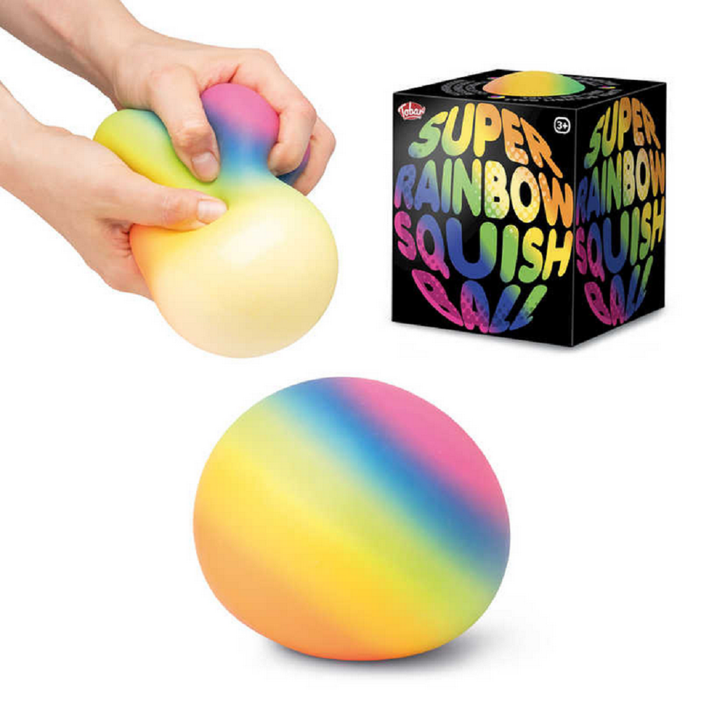 Tobar Super Rainbow Squish ball 10cm