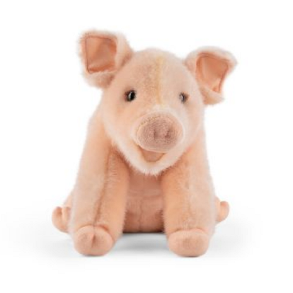 Living Nature Sitting Piglet With Sound 20cm