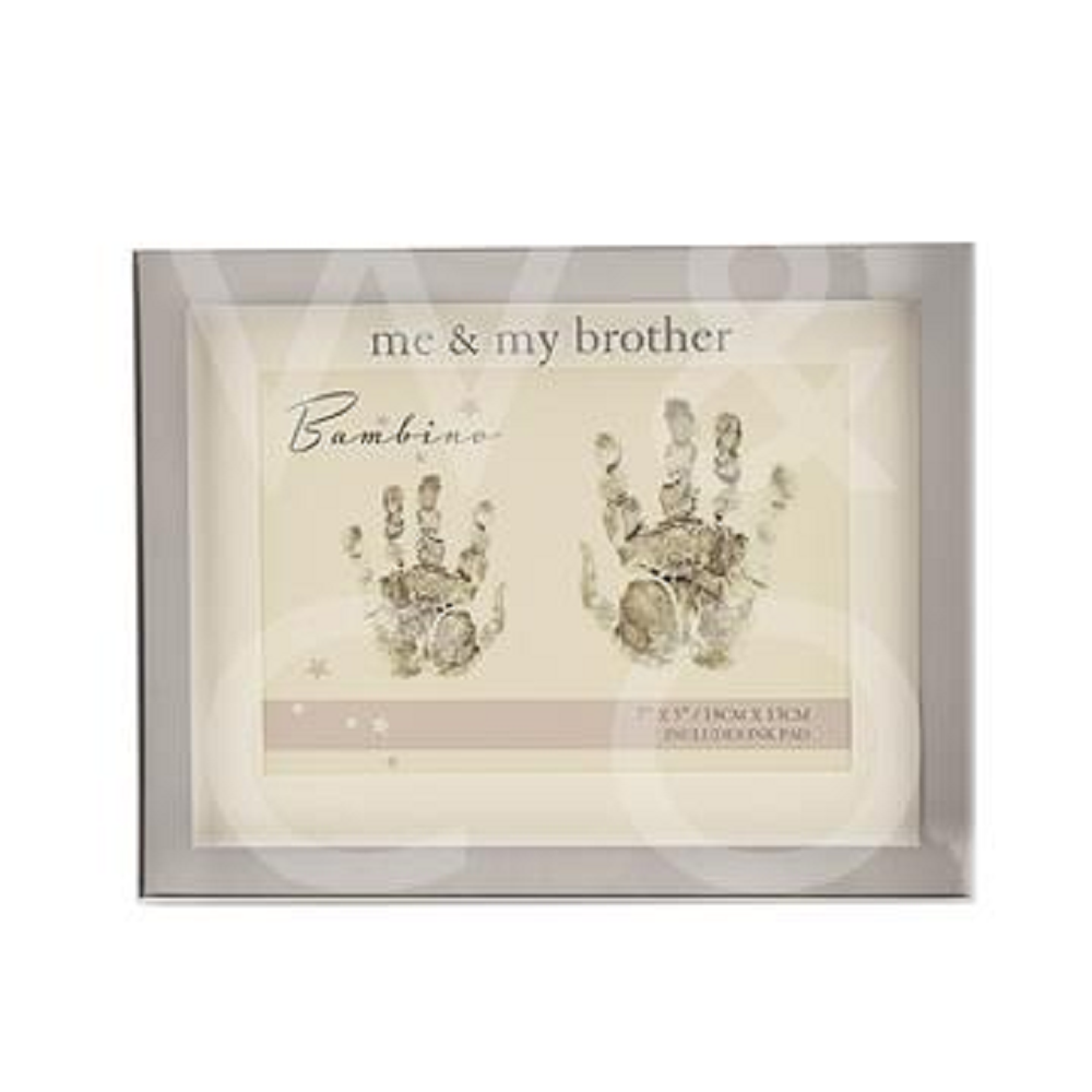 Hand Print Frame Me & My Brother