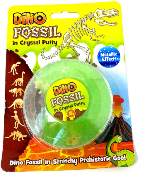 Dino Skeleton Metallic Crystal Putty