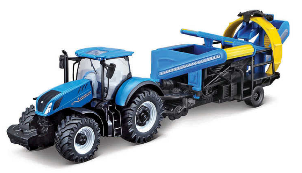 Burago New Holland T7.315 Tractor With Cultivator 10cm