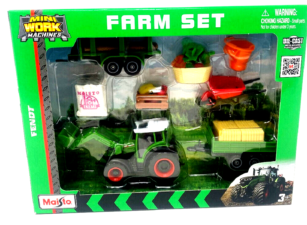 Mini Machines Fendt Tractor Farm Set 21cm