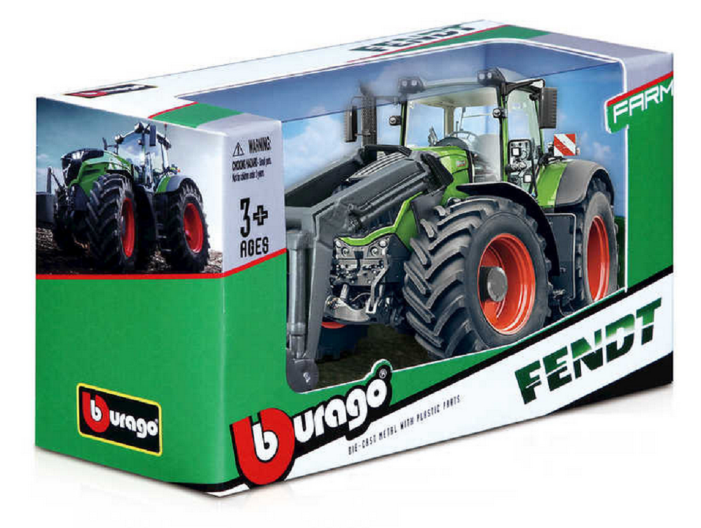 Burago Fendt 1050 Vario Front Loader Tractor 10cm