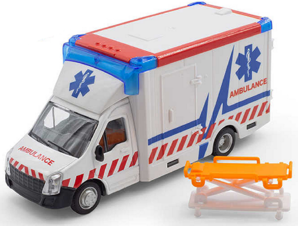 Burago Ambulance With Stretcher Vehicle