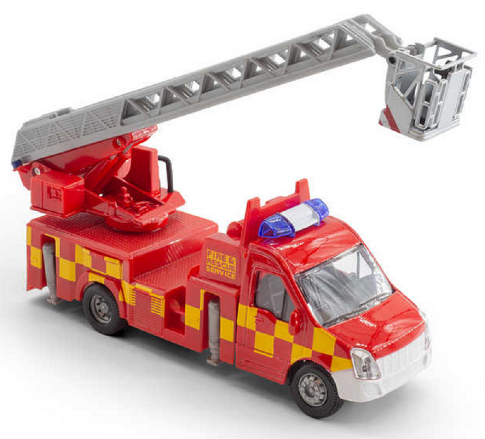 Burago Fire Truck With Turntable Ladder