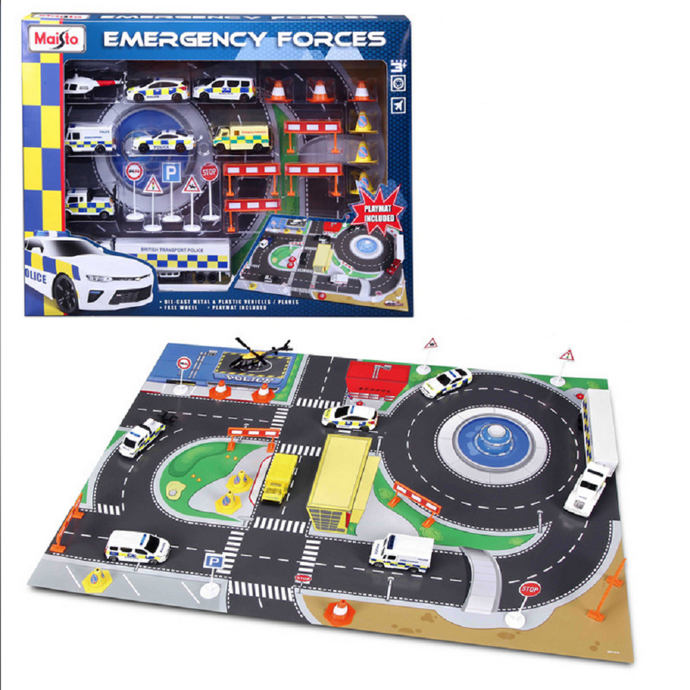 Maisto Emergency Forces Playset With Playmat