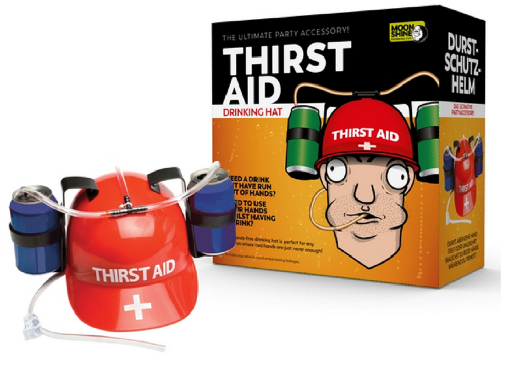 Funtime Gifts Thirst Aid Drinking Hat