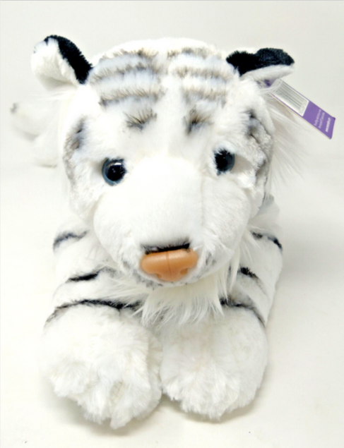 Ravensden Soft Toy Laying White Tiger 60cm