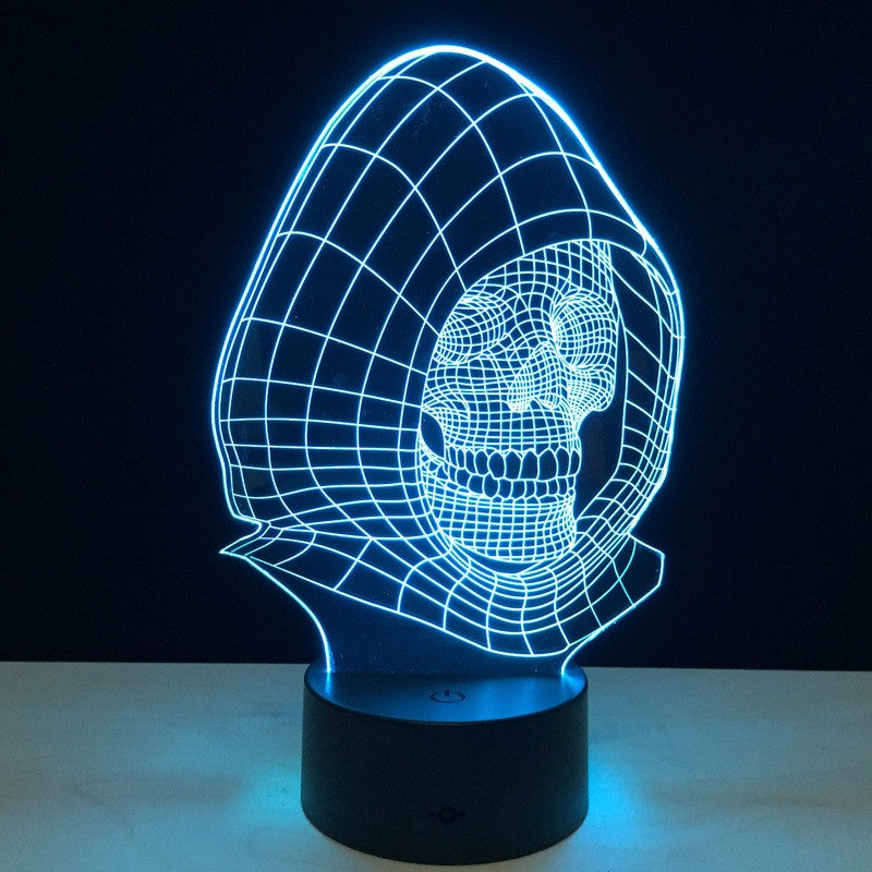 3D Optical Illusion Skull Lamp