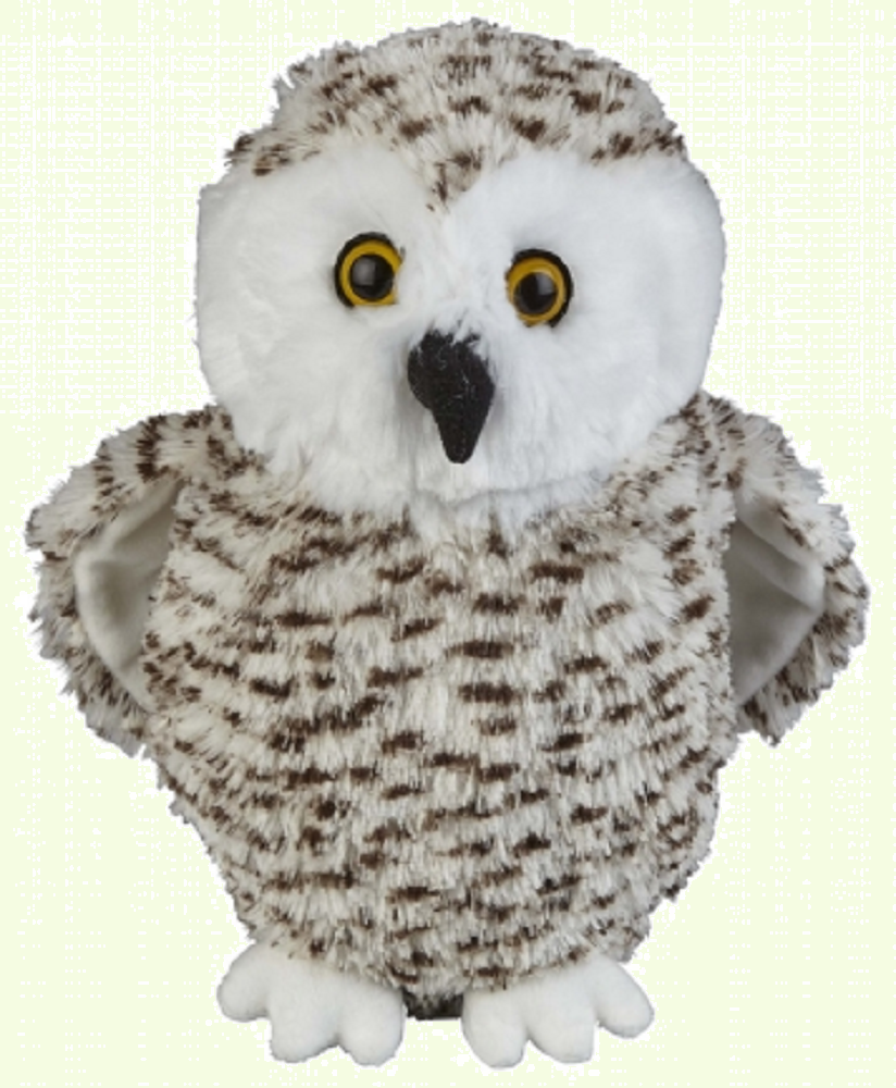 Ravensden Plush Snowy Owl Standing 26cm
