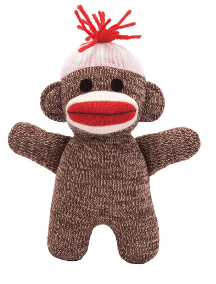Sock Monkey Baby Plush