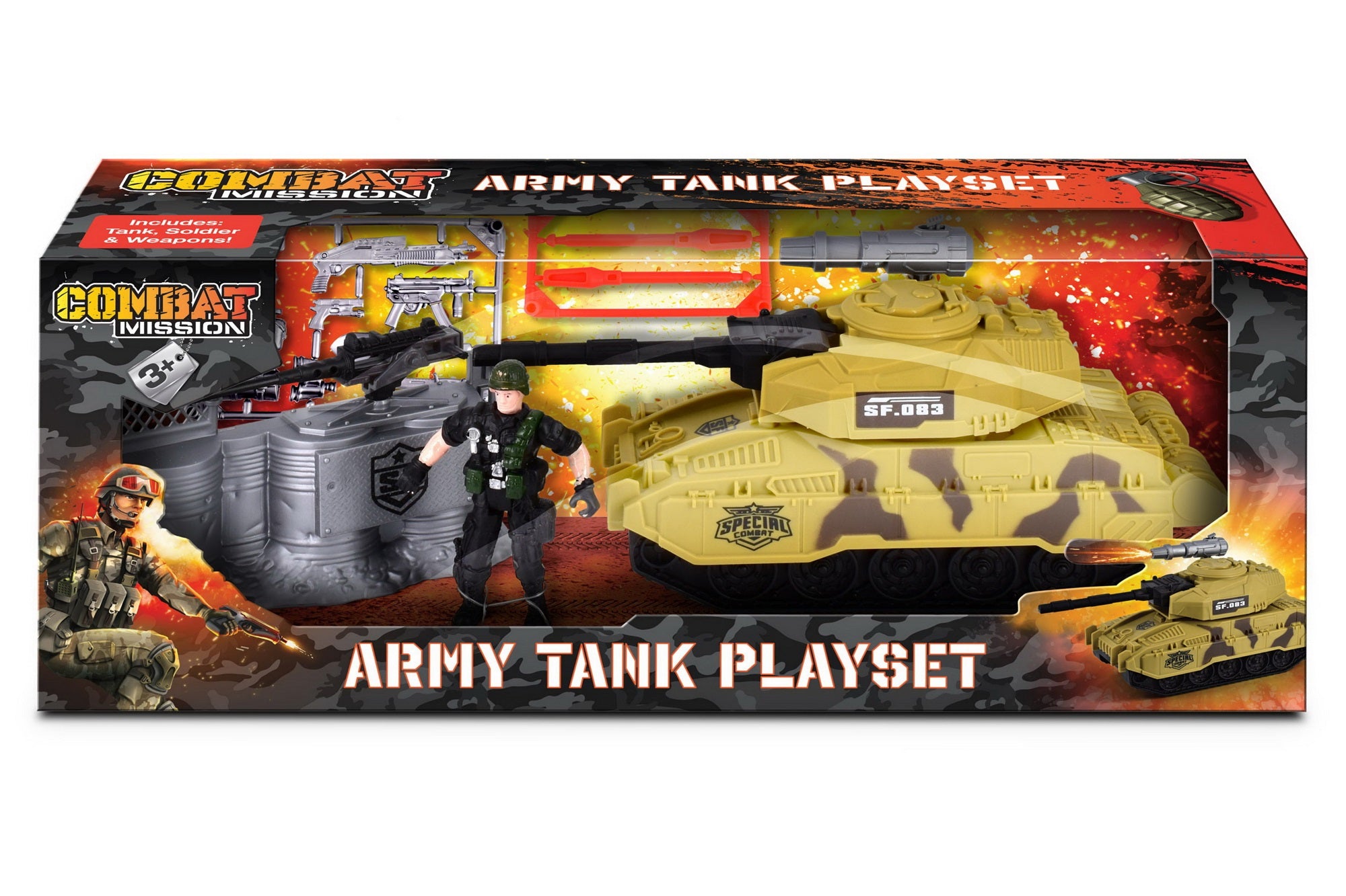 KandyToys Combat Mission Army Tank Playset