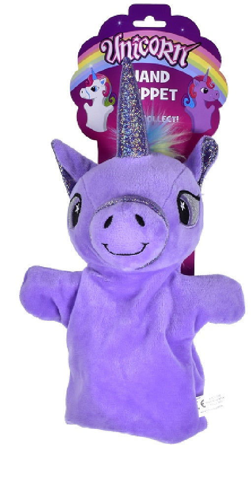 Kandytoys Plush Unicorn Puppet - 3 Colours