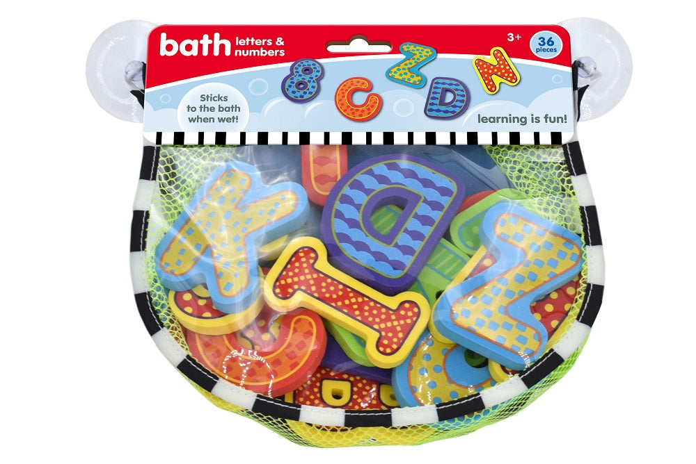 Kandytoys Foam Letter and Numbers Foam Bath Stickers