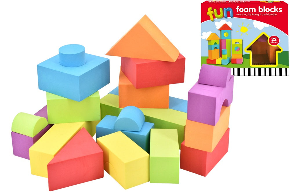 Kandytoys Fun Foam Blocks 22 pieces