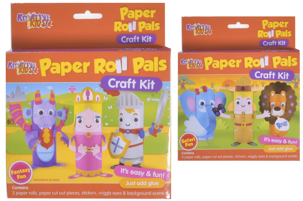 Paper Roll Pals Craft Kit - 2 Designs