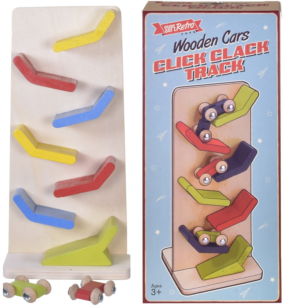 Kandytoys Wooden Cars Click Clack Track