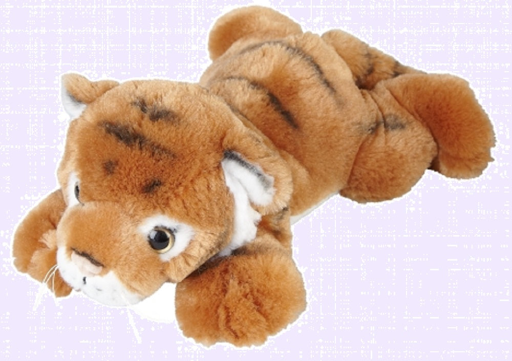 Ravensden Soft Plush Tiger Laying 25cm