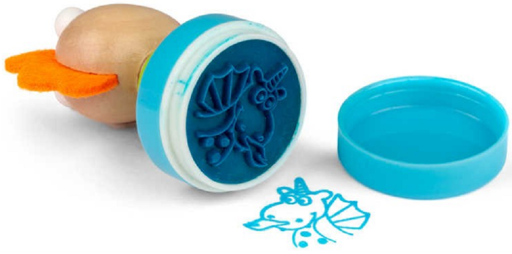 Tobar Wooden Unicorn and Dragon Ink Stampers