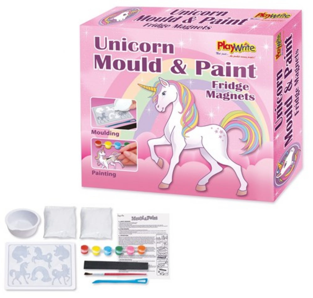Unicorn Mould & Paint Fridge Magnets