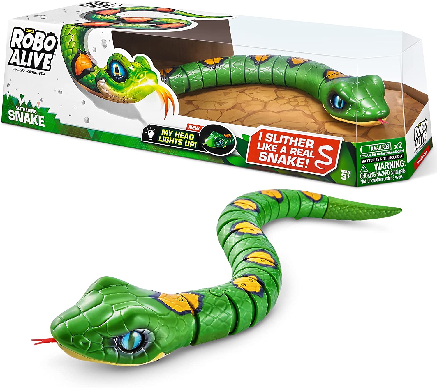 Zuru Pets Alive Green Snake Toy