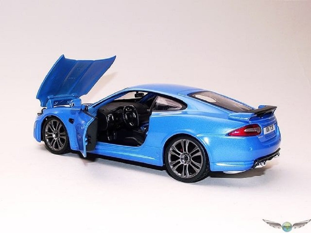 Bburago Die Cast Metal Jaguar XKR-S 1:24 Model Car in Blue