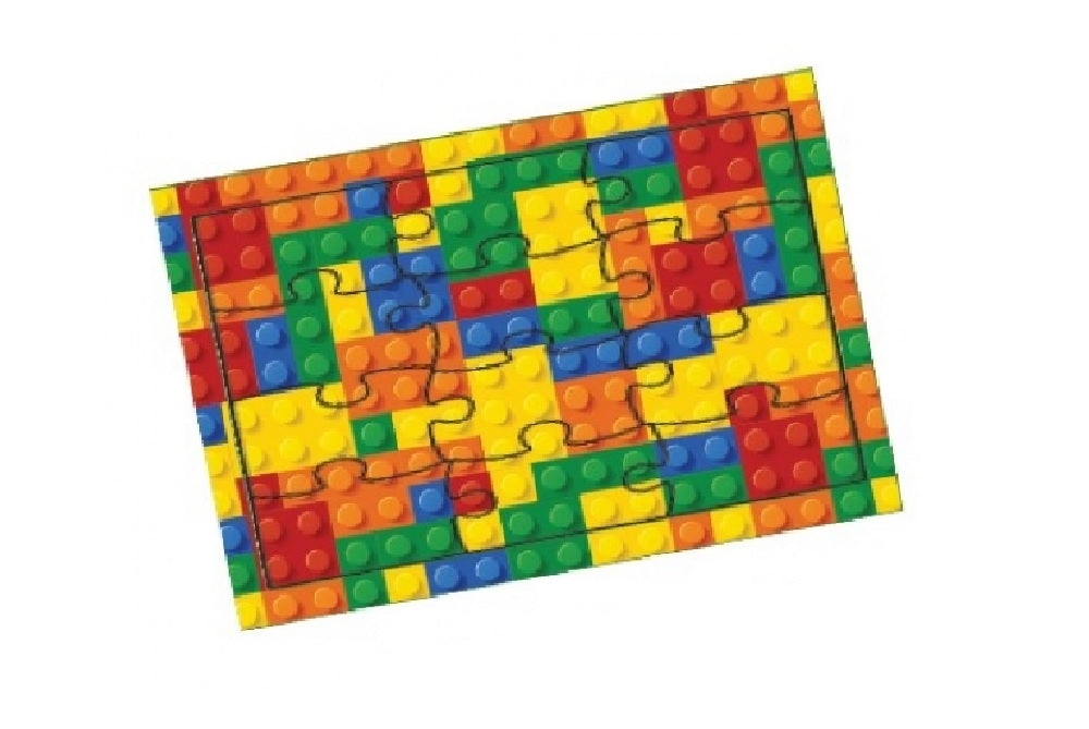 12 Pieces Bricks Jigsaw Puzzle 12cm x 8.5cm