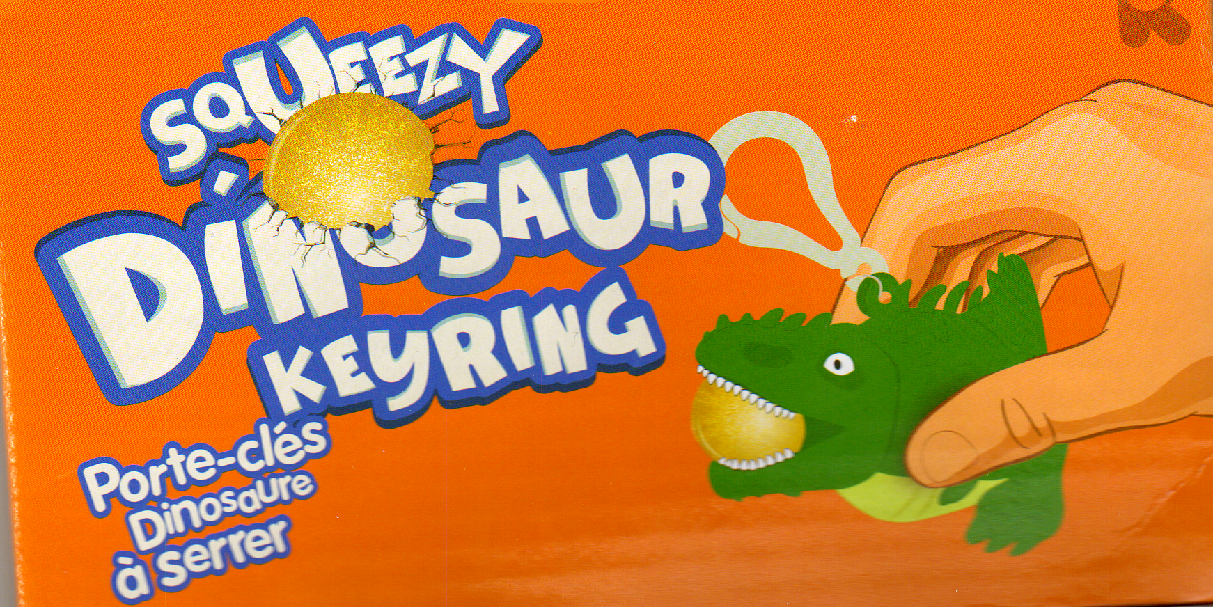 Squeezy Dinosaur Keyring
