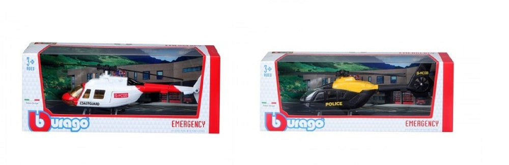 Bburago Die Cast Metal Emergency Helicopter