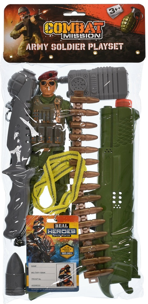 KandyToys Combat Mission Army Soldier Playset