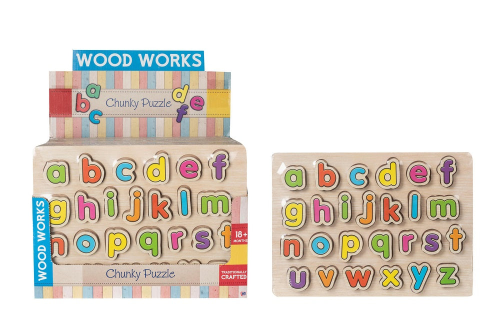 Hti Chunky Wooden Alphabet Puzzle