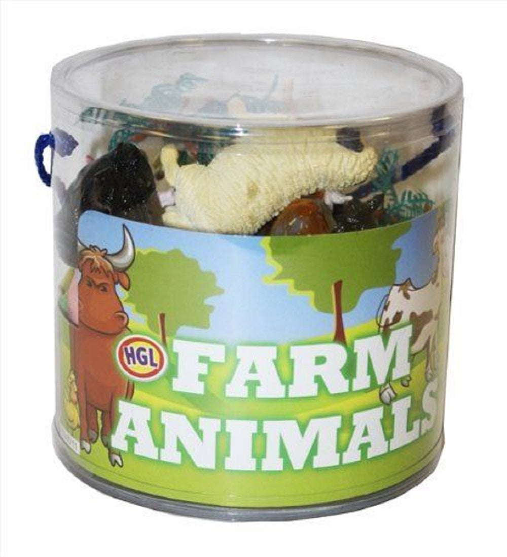 12 Piece Farm Animals Tub