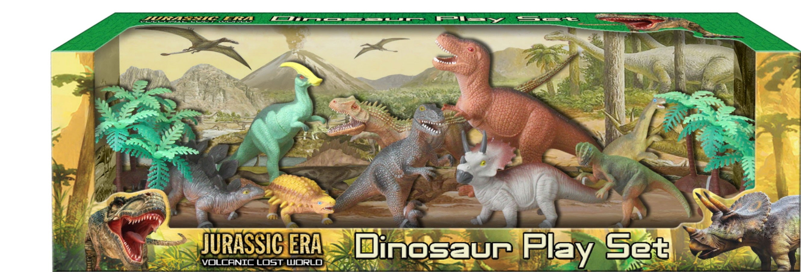 Jurassic Era 13 Piece Dinosaur Play Set