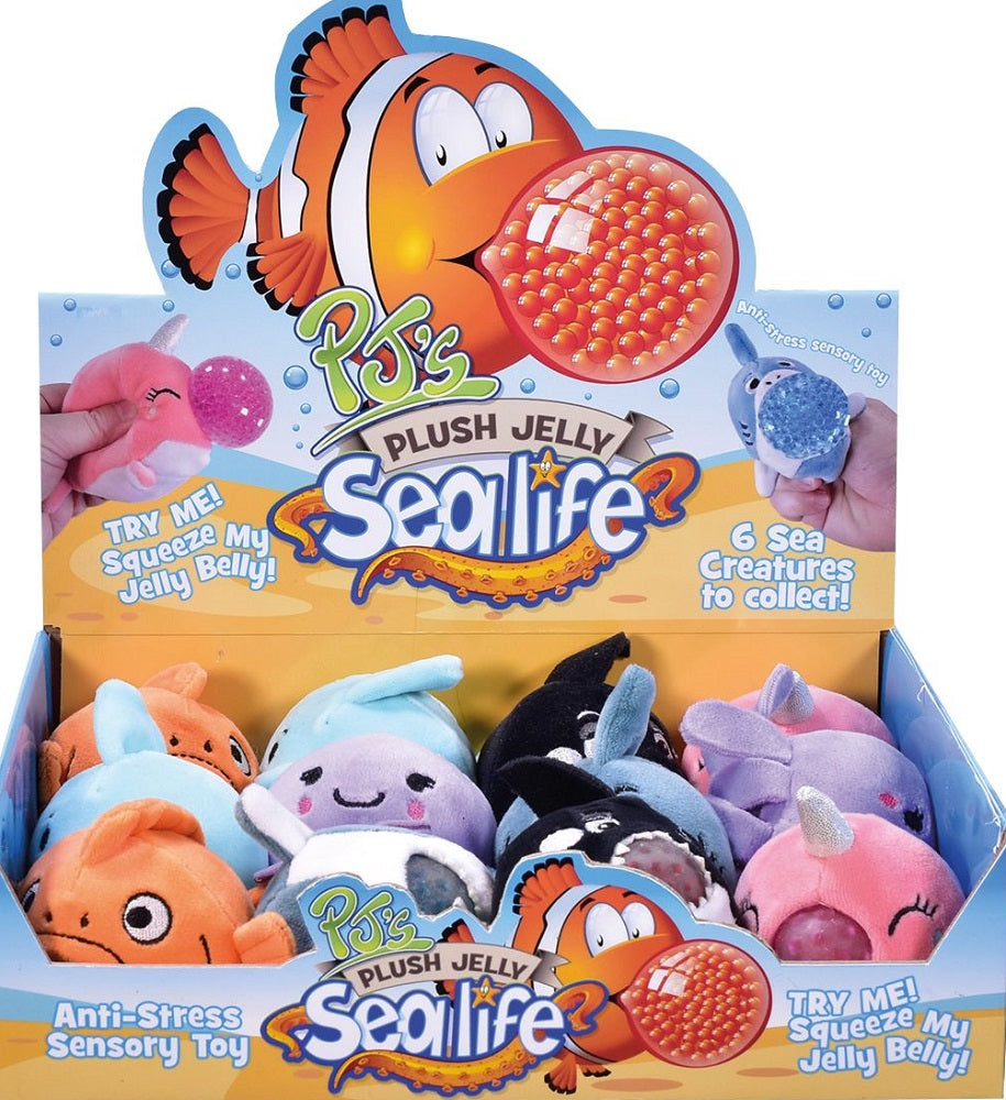 Kandytoys Plush Jelly Squeezers Sea Life