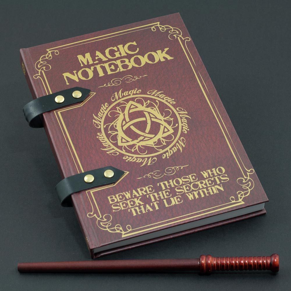 Magic Spell Wand and Notebook