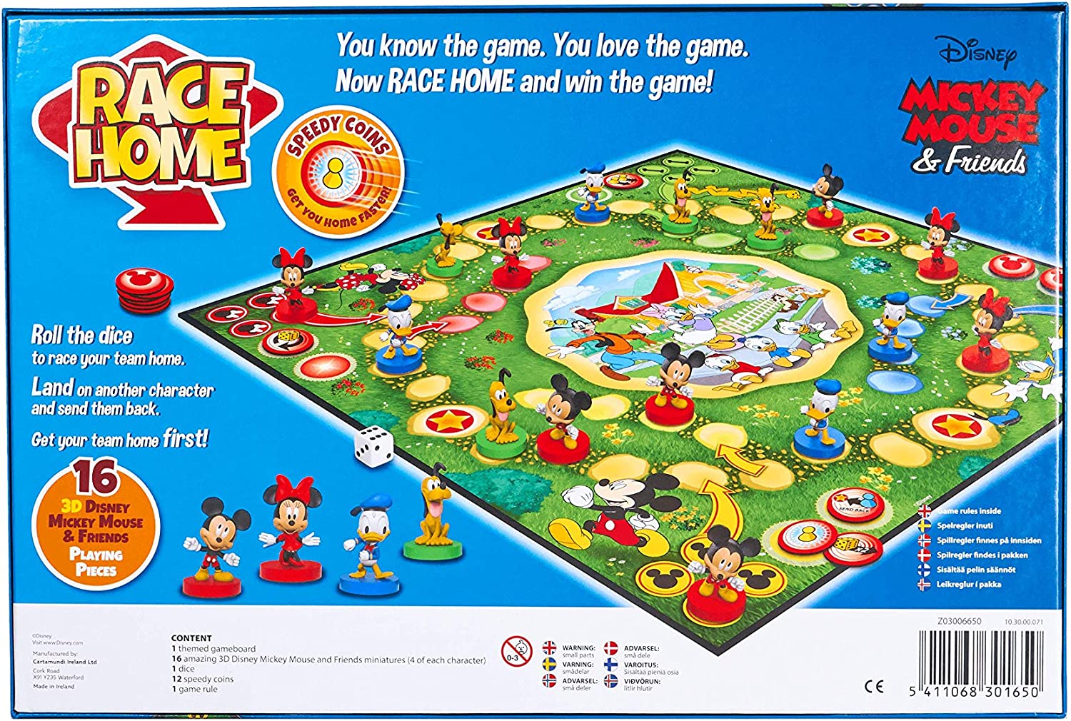 Mickey Mouse Race Home Board Game