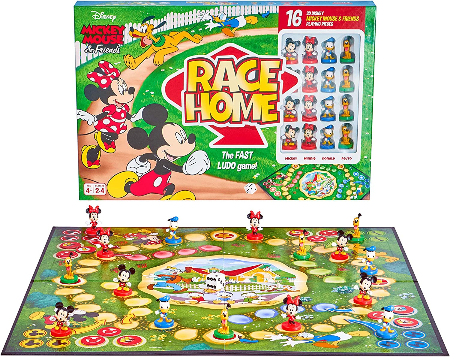 Mickey Mouse Race Home Board Game