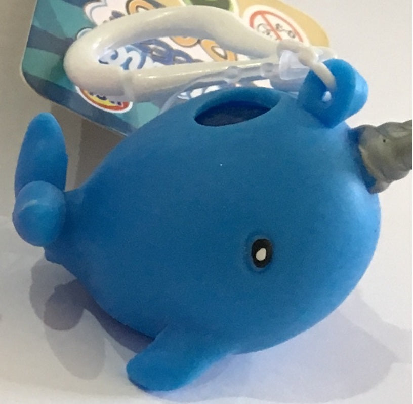 Narwhal Squeeze Poo Keyring