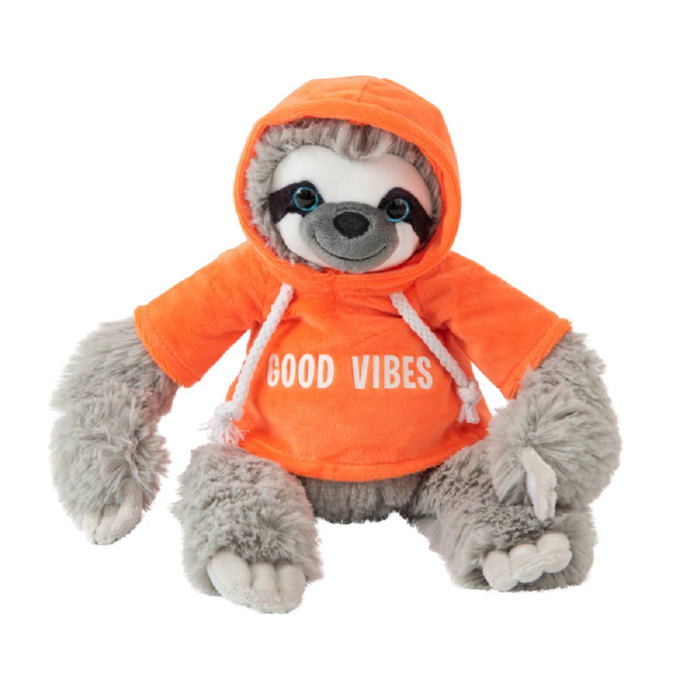 Giftworks Plush Sloth in Hoodie 30cm