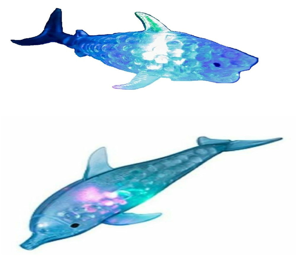 Kandytoys Squishy Light Up Dolphin and Shark