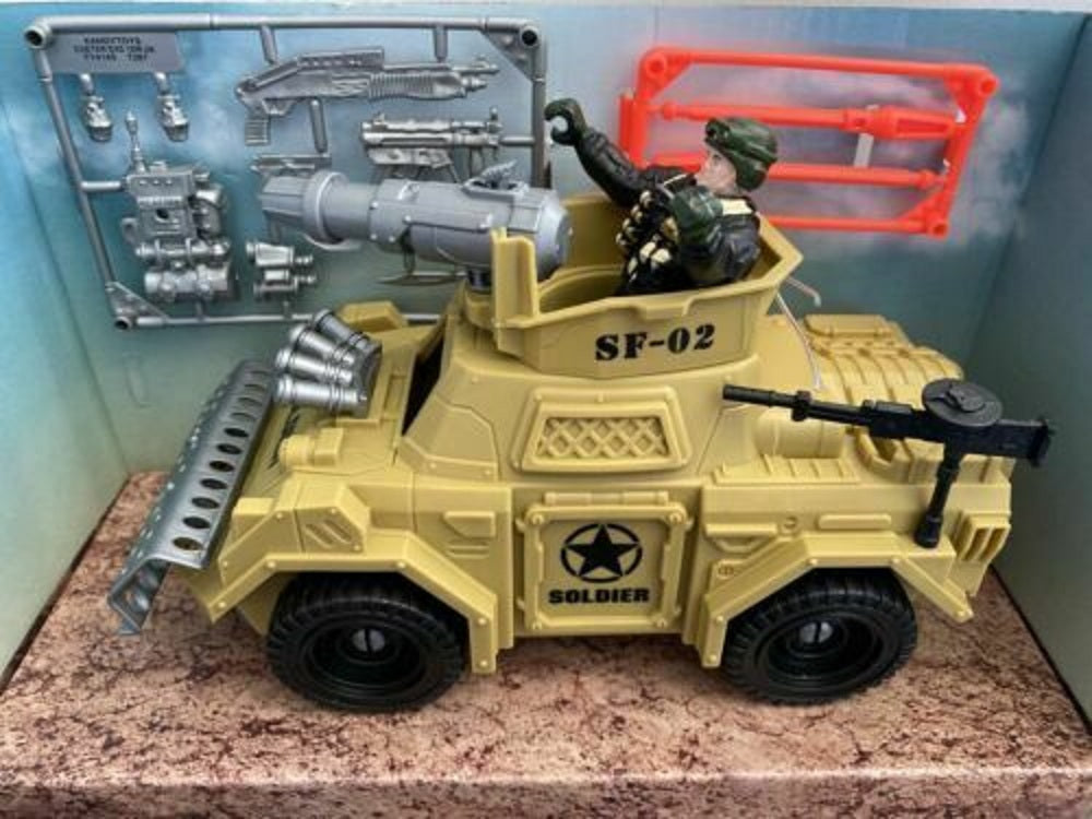 Kandytoys Combat Mission Military set - 3 Choices of Military Vehicle