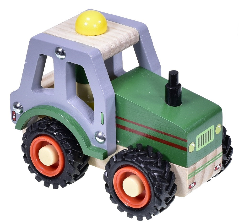 Kandytoys Young Farmer Wooden Tractor 13cm