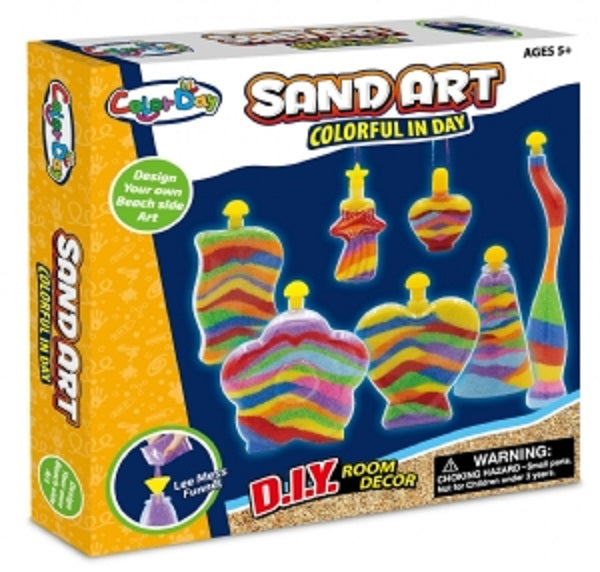 Colourful Make Your Own Sand Art 7 Bottle Set
