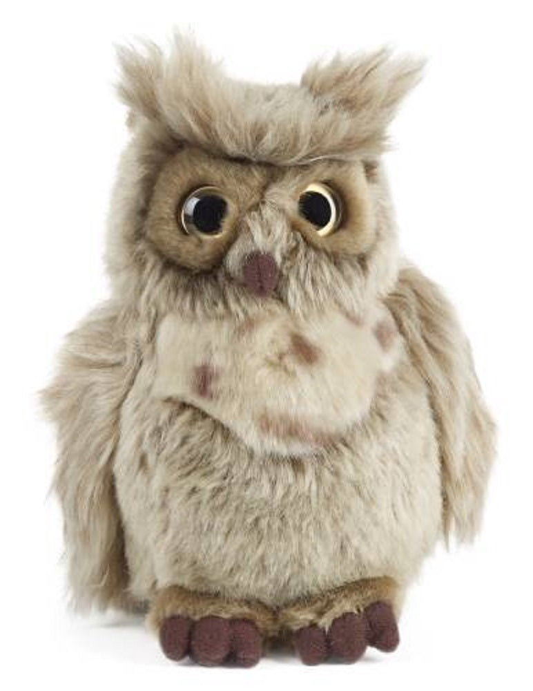 Living Nature Medium Brown Owl Plush 20cm